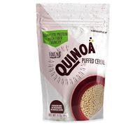 Puffed Quinoa Cereal + Nothing - Vegan - Gluten Free - Non-GMO - [9 oz] Try Quinoa Pops as Snacks - Cereal - Salad Topper for Sustainable Energy - Crunchy Quinoa is Good Mood Food - by Wholefort