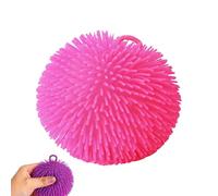 Puffer Balls 7 Inch Stress Stretchy Sensory Ball Spiky Stress Relief and Sensory Stimulation for Fun Fidget Anxiety Game Classroom Prizes Party Favors (Pink)