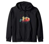 Puffer Fish Blowfish Animal Motif Sea Ocean Pufferfish Zip Hoodie