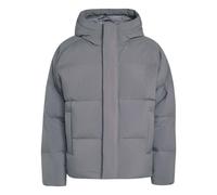 adidas Men's Helionic Down Puffer Hooded Coat, grey five, XL