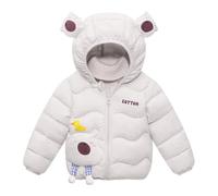 Puffer Jacket Kids,Boys Winter Down Jacket with Hood for Kids and Toddlers Warm Insulated Outerwear Tough Holiday Winter for Daily Casual Wear (White, 18-24 Months)