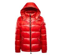 Puffer Jacket Men Casual Padded Jacket for Men UK Deals of The Day Warm Hooded Bubble Shiny Hooded Reflective Down Jacket Cotton Jacket Coat Thicken Hoody Outerwear Size 10-18