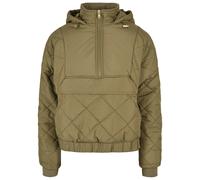 Puffer Jacket Urban Classics oversized diamondQuilted pull over Vert 3XL