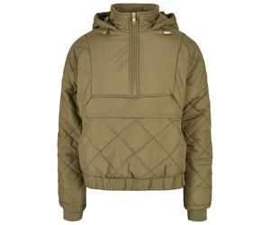 Puffer Jacket Urban Classics oversized diamondQuilted pull over Vert 4XL