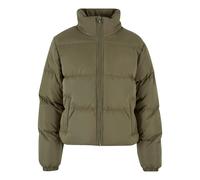 Urban Classics Ladies Short Peached Puffer Jacket Tiniolive size S | Winter Jackets Outlet | Women | Orange S