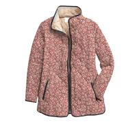 Puffer Jackets for Women Uk Vintage Floral Print Quilted Jackets for Women Fall Winter Lightweight Padded Jacket Casual Button Down Puffer Jackets Cold Weather Holiday Going Out Outwear 2025