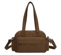 Puffer Lightweight Large Daily Tote Bag for Women (Brown,20*10*29)