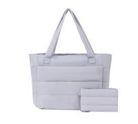 Puffer Tote Bag for Women,Lightweight Quilted Shoulder Bag with Zipper | Lightweight puffy,Tote handbag,Work,School,Travel,Gym,Nurse bag,Ideal Gift for Teachers,Moms,Girlfriends,Secure zip closure