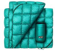 Puffer Wolf Extra Large Double Insulated Camping Blanket - Warm, Compact, Weatherproof, Durable and Lightweight - Quilted for Hiking, Stadium Events, Picnic