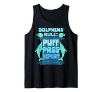 Pufferfish Dolphins Rule Puff Pass Repeat Tank Top