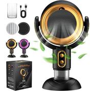 PuffHide Purifier,PuffHide for Smoke Fan,The High Fan for Smoking, Smoke Away Purifier Fan,Puff Hide Smoke Fan for Smoking Indoors,Portable Smoke Air Purifier Fan (Gold-Charge)