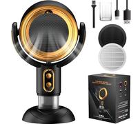 Puffhide Purifier, Puffhide Smoke Away Purifier Fan, Rechargeable Puffhide for Smoke Fan, 3000mah, Portable Smoke Air Purifier Fan for Removes Smoke & Odors (Gold-charge)