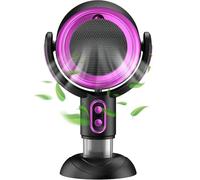 PuffHide Smoke Purifier Fan - Portable Indoor Smoke Odour Cleaner for Home, Office, Travel - Blaze Fan for Smokers (Purple, Plug-in)