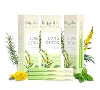 PUFFIAIR Herbal Diffuser Infused with Mullein, Thyme, and Mint for Breathing Support, Lung Care, Fresh Oral Air, and Habit Management - 300 Uses, 3 Packs