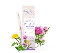 Puffiair Herbal Diffuser Pen, Dandelion Flavoured Inhaler for Liver Cleanse, Habit Transition & Breathe Free, Natural Botanical Plant-Based Formula with Dandelion, Beet Root & Mint, Purple 600 Uses