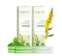 Puffiair Herbal Diffuser Pen, Mullein Flavoured Lung Cleanse Inhaler, 12cm Nicotine-Free Herbal Purifier with Mullein, Thyme & Mint Extracts, 2 Suction Nozzle, 2400 Uses