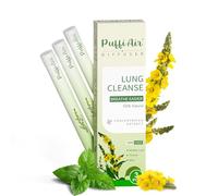 Puffiair Herbal Diffuser Pen, Mullein Flavoured Lung Cleanse Inhaler, 12cm No Nicotine Inhaler with Mullein, Thyme & Mint Extracts, Green 1800 Uses