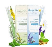 PUFFIAIR Natural Herbal Diffuser Pen Mullein Dandelion and Lavender Aromatherapy Inhaler Bundle - Night & Day Relax Duo - 600 Uses Per Stick