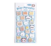 Puffier Sticker Sheets Adorable Small Stickers for Kids and Adults Tiny for Phone Case, Notebook, Scrapbooking Felt Animal