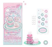 Puffier Sticker Sheets, Decorative Stickers, Sweetheart Cake Bear | Puffier Sticker Cartoon Stickers Tiny Handcraft Sticker, Phone Case Notebook Handcraft, Kids Boy Girl