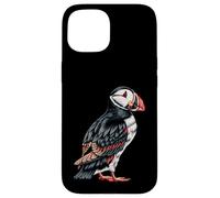 Puffin Animal Love Motif Case for iPhone 15