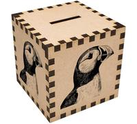 'Puffin Bird Portrait' Money Box/Piggy Bank (MB00110105)