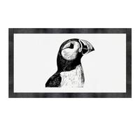 'Puffin Bird Portrait' Pet Feeding Mat (PM00025657)