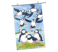 Puffin Birds Designer Tea Towel - Emma Ball