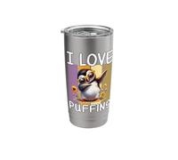 Puffin I Love Puffins Stainless Steel Insulated Tumbler