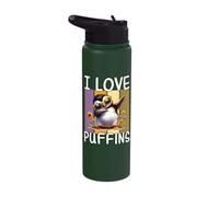 Puffin I Love Puffins Stainless Steel Insulated Water Bottle