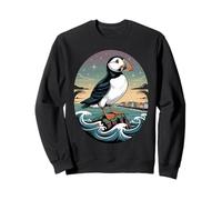 Puffin Island Reykjavik Iceland Seabird Birder Sweatshirt