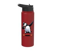 Puffin | Kids Puffin Bird & Cute Dabbing Puffin Stainless Steel Insulated Water Bottle