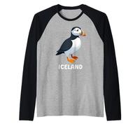 Puffin Muffin Seabird Cute Atlantic Puffin Raglan Baseball Tee