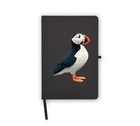 Puffin Ornithology Notebook, Blank Pages, Faux Leather Cover, Planner, Journal, Workbook