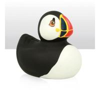 Puffin Rubber Bath - Cute Floating Seabird for Kids, Soft Safe Squeaky Water, Durable Baby Bath Time Companion Fun Animal Gift for Toddlers