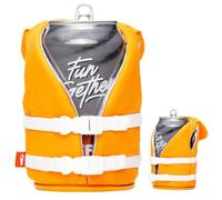 Puffin - The Buoy Life Vest - Insulated 12 oz Can Cooler I Beer Bottle & Soda Can Insulator, Keep Drinks and Beverages Cold - Apricot