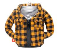 Puffin - The Lumberjack Flannel - Insulated 12 oz Can Cooler I Beer Bottle & Soda Can Insulator, Keep Drinks and Beverages Cold - Taco Tan
