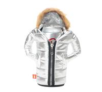 Puffin - The Pahka Beverage Parka | Insulated Can & Bottle Coolers That Keep Soda and Beer Cold | Thermocooler Sleeve Cover | 12 oz (Silver)
