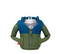 Puffin - The Puffy Jacket - Insulated 12 oz Can Cooler I Beer Bottle & Soda Can Insulator, Keep Drinks and Beverages Cold - Olive Green/Sailor Blue