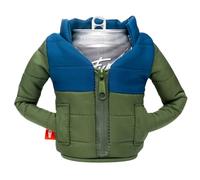 Puffin The Puffy Jacket Insulated Can Cooler - Olive Green & Sailor Blue
