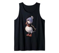 Puffin Wearing a Colorful Beanie Delight Tank Top
