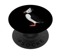 Puffin with Party Hat Bird Lover Bird Watcher Birding PopSockets Adhesive PopGrip