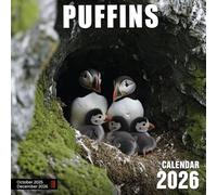 Puffins 2026 Calendar: Seabird comedians diving, nesting, and strutting