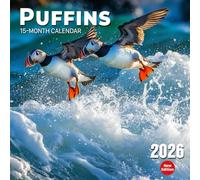 Puffins 2026 Calendar: Seabird comedians diving, nesting, and strutting