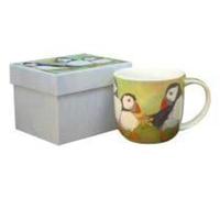 Puffins Bone China Mug with Gift Box
