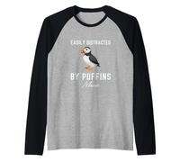 Puffins in Coastal Maine - Tops, Tees & Accessories Raglan Baseball Tee
