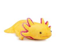 PuffPurrs Axolotl Plush Toy - Simulation Yellow Axolotl Fish Soft Creepy Stuffed Animals 18 Inch, Cute Yellow Lizard Toys Real Plushie Toy, Gift Collection for Kids