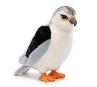 PuffPurrs Black-winged Kite Plush - Lifelike 11in Bird of Prey Toy, Realistic Kite Bird Plush Gift for Nature Lovers