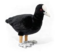 PuffPurrs Eurasian Coot Plush - Lifelike 12in Waterbird Toy, Realistic Wetland Bird Plush Gift for Wildlife & Nature Lovers
