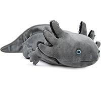 PuffPurrs Lifelike Axolotl Plush Toy, Realistic Grey Axolotl Teddy Stuffed Animal, Cute Amphibians Unique Pillow Toy Gift, 17 Inch